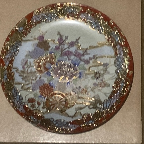 Vintage Beautiful Hand Painted Porcelain Imari Decorative Japenese Plate Gold - Picture 1 of 5